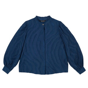 Whistles Blue Animal Textured Shirt